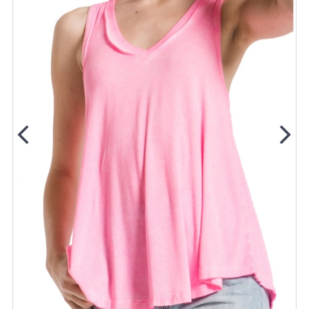Z Supply Vagabond Tank Neon Pink Size S